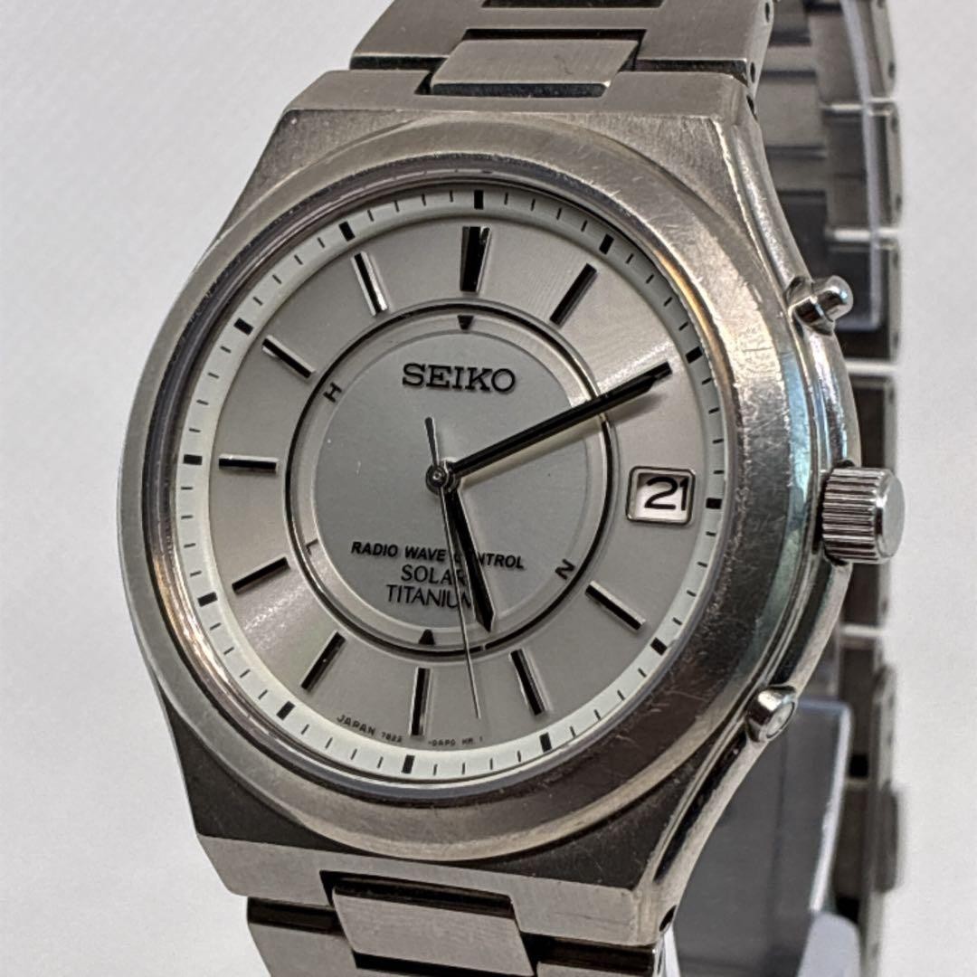 Seiko Solar Titanium Men’s Watch 2005 Excellent Condition Guaranteed Authentic
