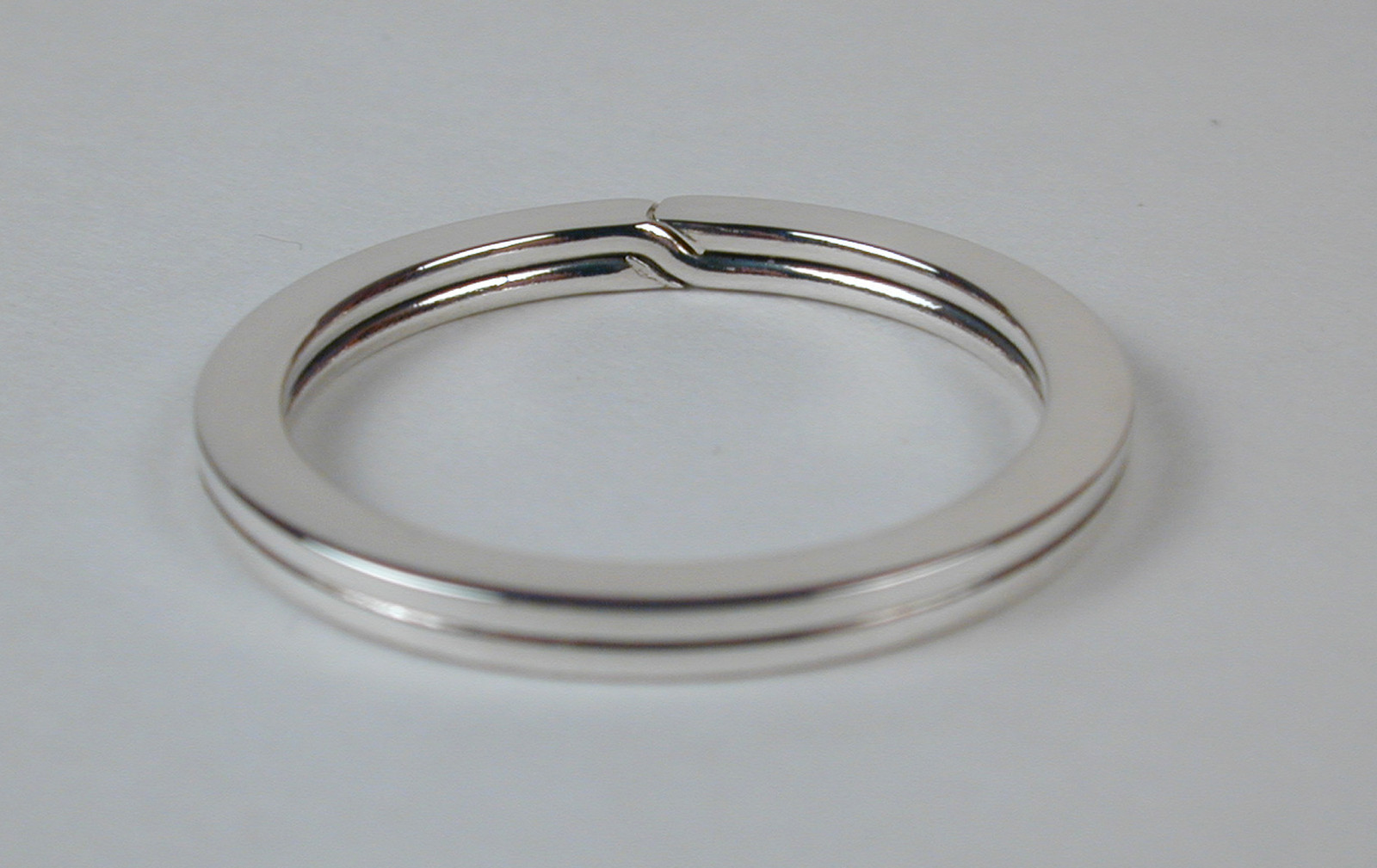 Sterling Silver .925 – 28mm Split Ring Key Ring Made in USA Free US Ship