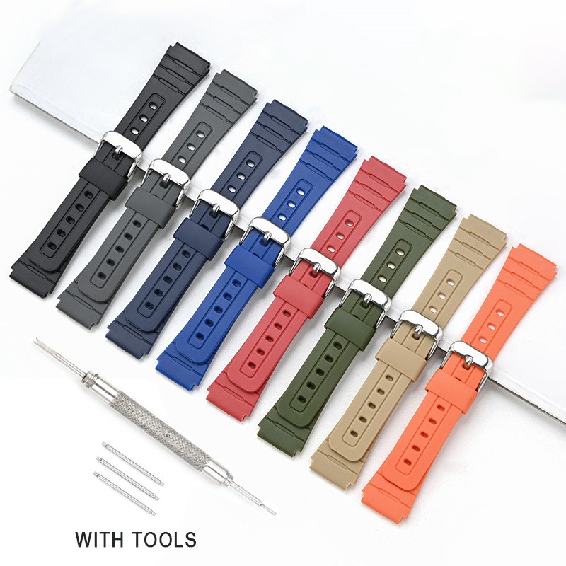Watch Strap Band For Casio A168 A158 F91W F84 F105 F108 AE1200 AE1300 AE1000