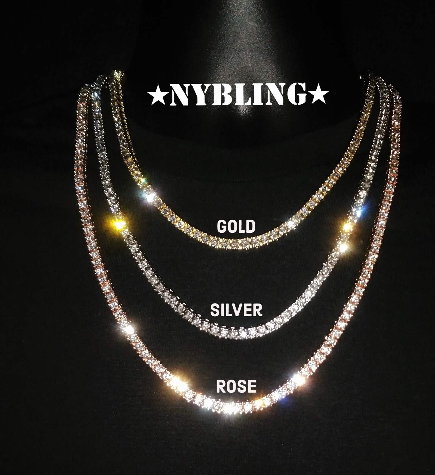 5MM Tennis Chain Choker Necklace 1 Row Gold Plated ICED Hip Hop CZ Jewelry
