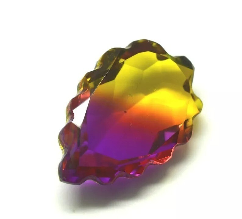 Ametrine Pear Cut Carving 90-92 Ct Bi-Colour Making Pendant Loose Gemstone