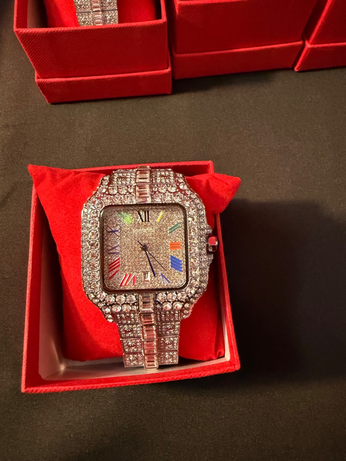 moisanite watch vvs1 rainbow dial