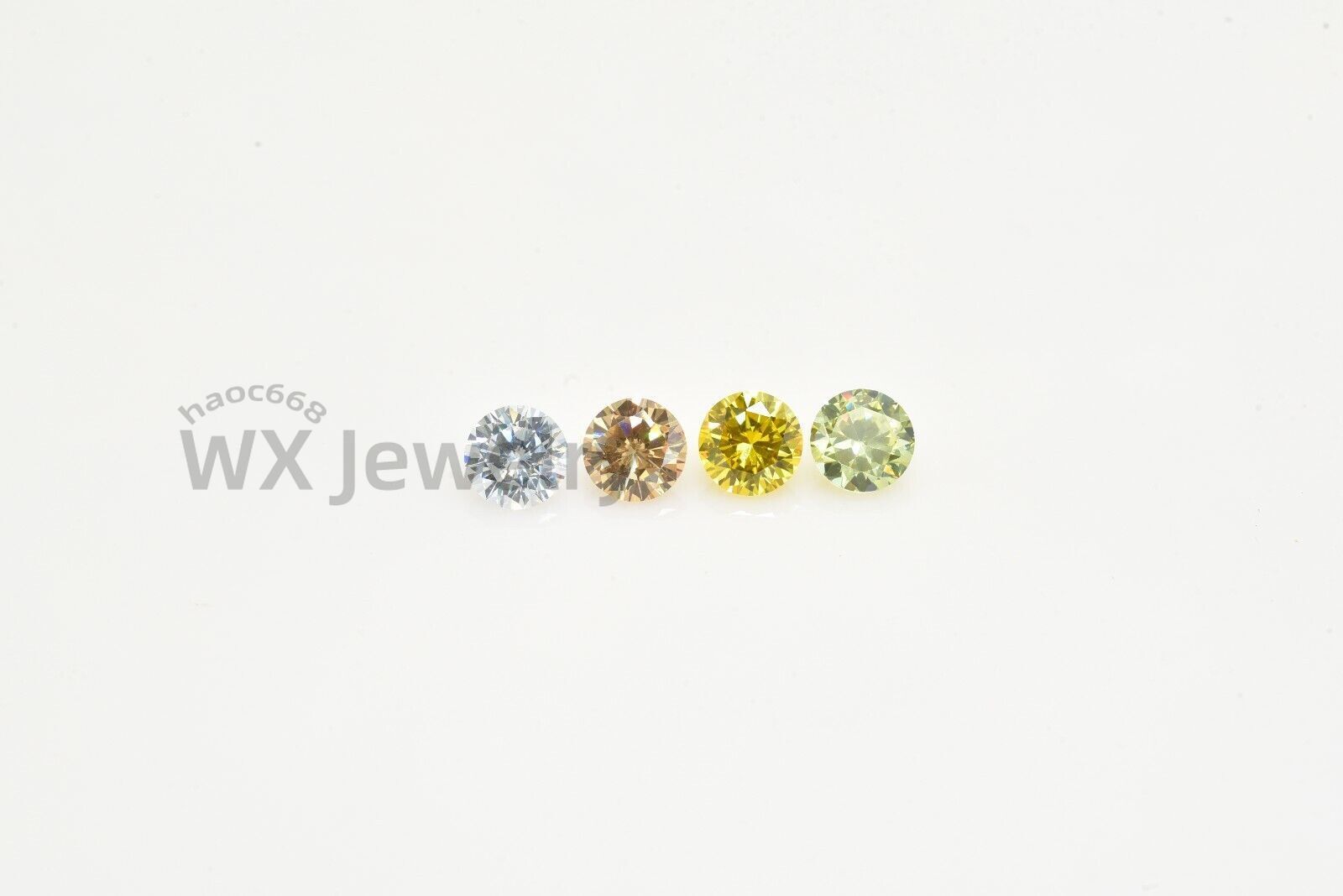 1000pcs 0.8~3.5mm Round Loose CZ Stone High Quality Cubic Zirconia Various Color