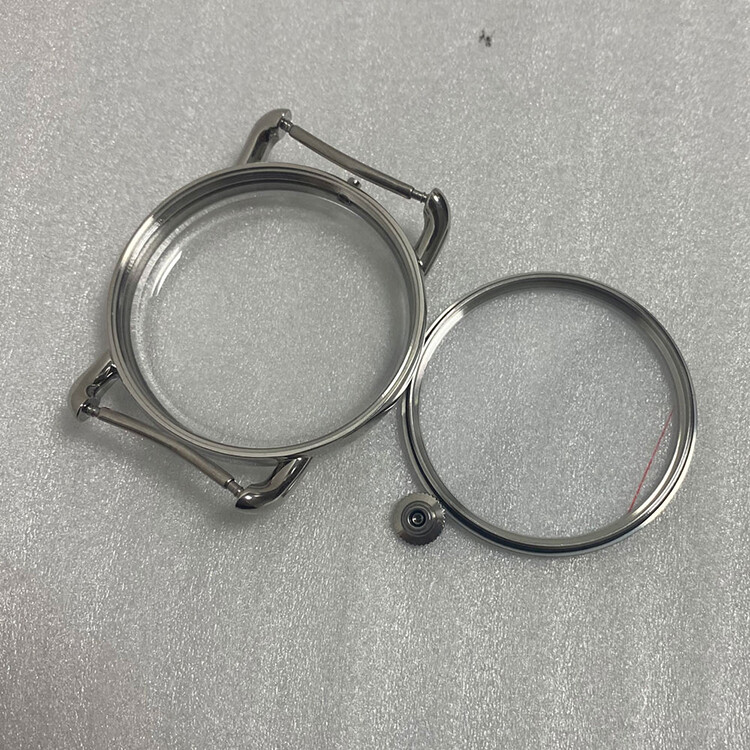 40MM Stainless Steel Watch Case Mineral Glass For NH70 Movement Housing Shell