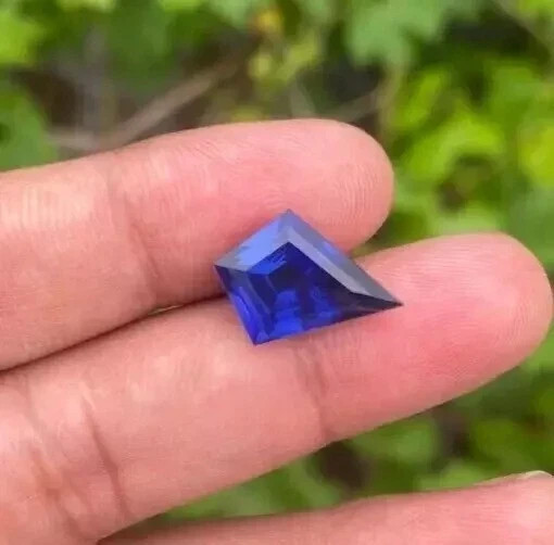 Natural 15.02 Ct Ceylon Blue Sapphire Fancy Cut Certified Loose Gemstone+ Gift