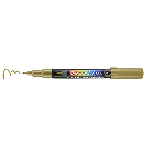 DecoColor Fine Tip Paint Marker Set 4/Pkg – Black, White, Gold And Silver