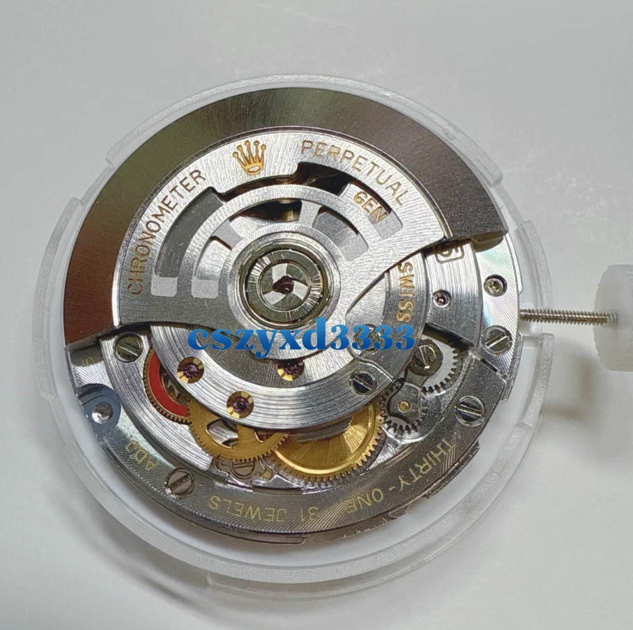 1PCS NEW FOR 3235 movement with blue oil wire Narrow Calendar Edition