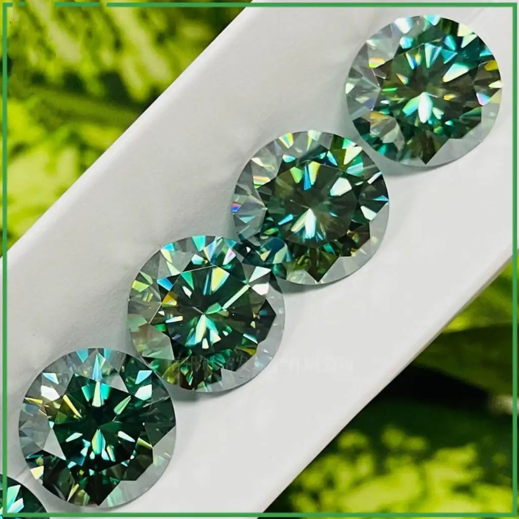 Round 0.1-10ct Moissanite Loose Stones Colorful VVS Gemstones for Jewelry Making