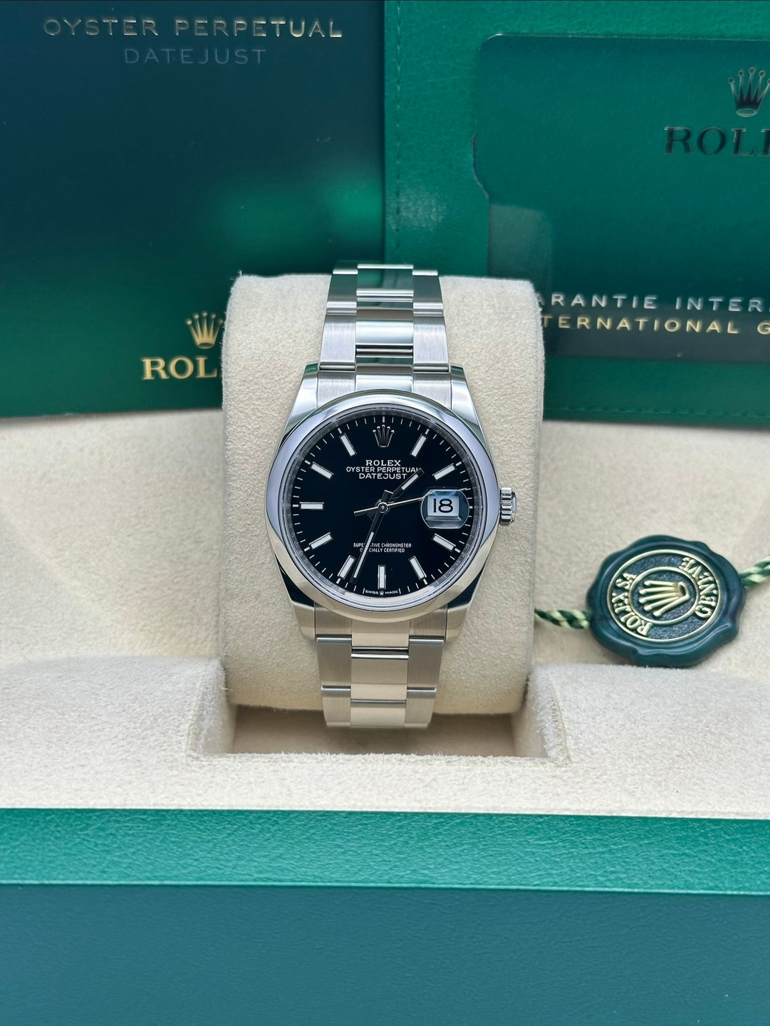 Rolex 126200 2022 Black Index Dial Box & Papers