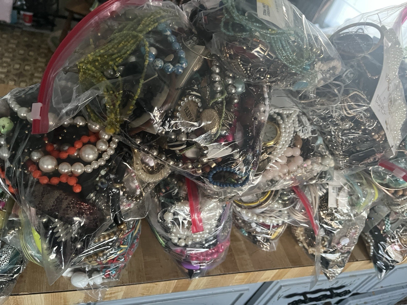more than 50 bags of jewelry