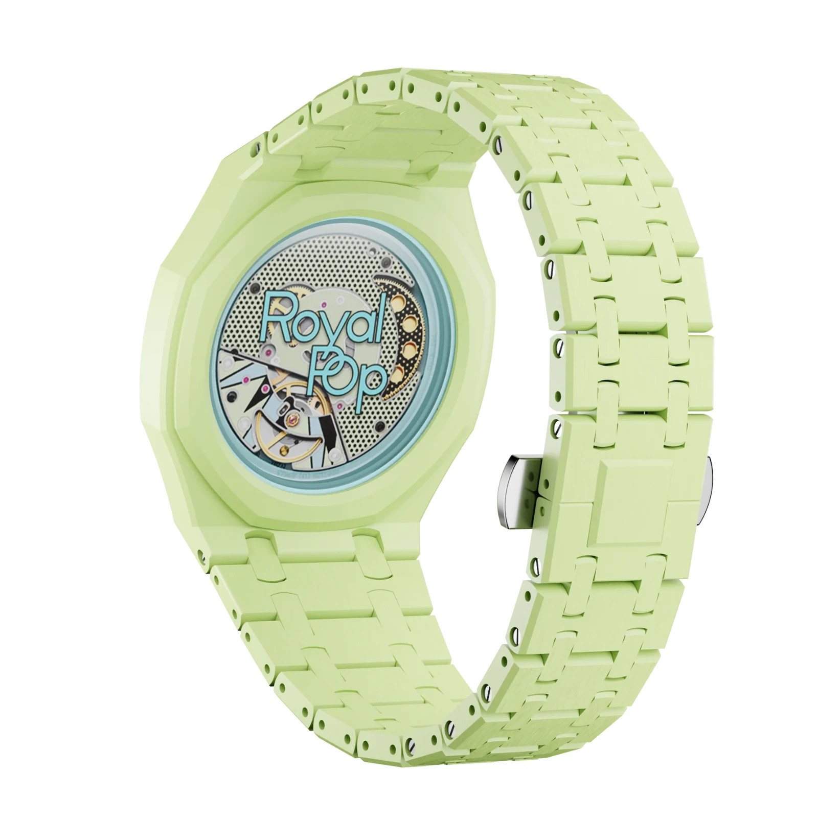 Luxury Mod Kit For AP x Swatch Royal Pop Bioceramic Rubber Strap Case