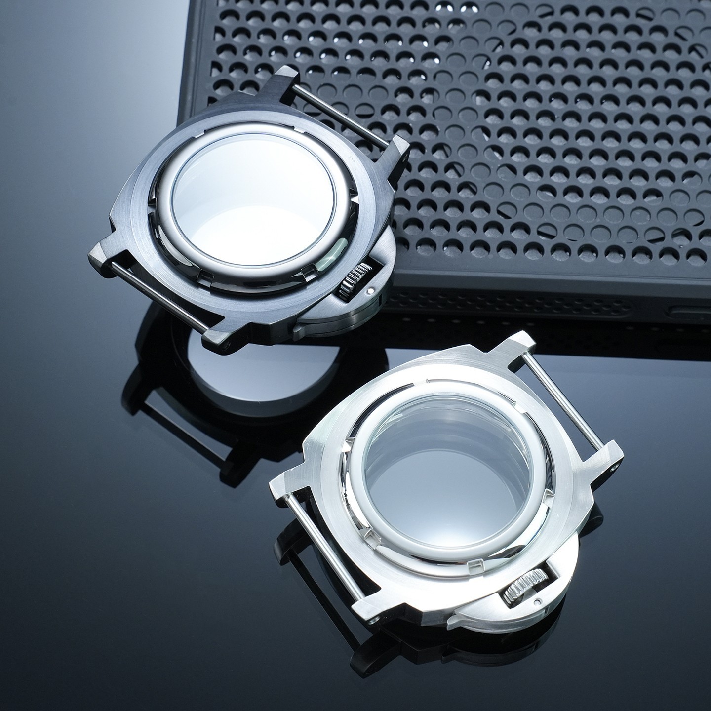 For NH35 NH36 Movement Solid Stainless Steel Watch Case with Sapphire Crystal