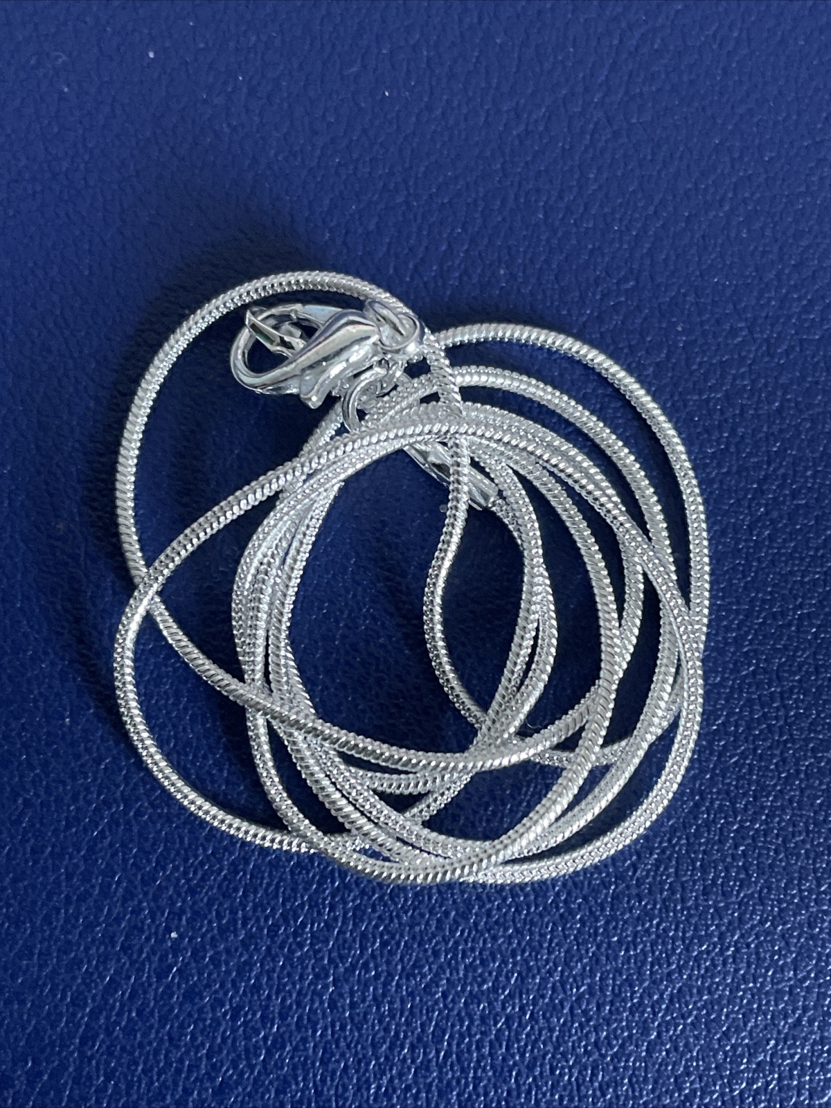 1mm Thick 22 Inch 55 cm Long 925 Sterling Silver Snake Chain Necklace Unisex