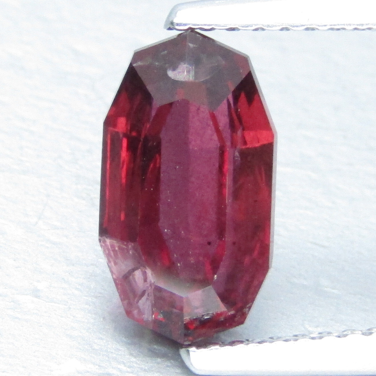 3.07Cts Nice Looking Natural Rhodolite Garnet Long Cushion Custom Cut Gemstone