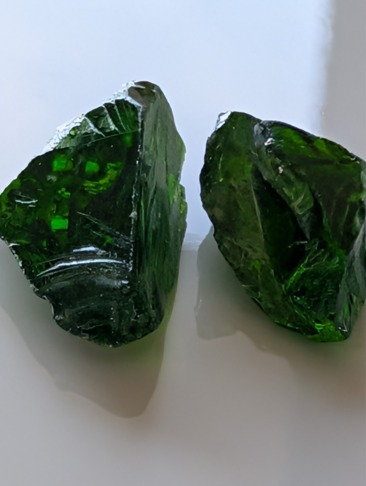 USA seller 5.79 ct IF flawless Chrome Diopside facet rough gemstone specimen