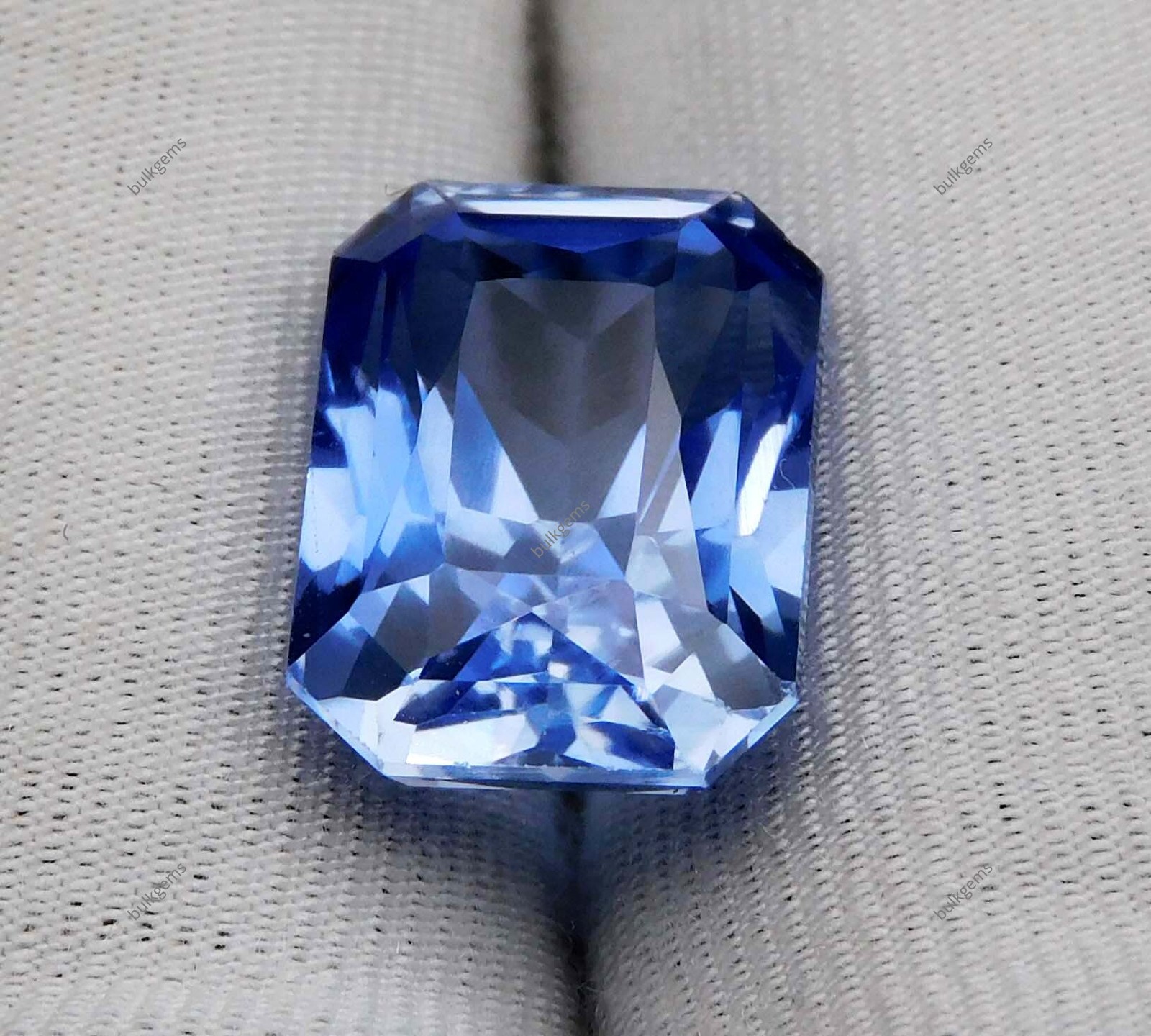 9.70 Ct Genuine Natural Blue Tanzanite Emerald Cut Certified Loose Gemstone