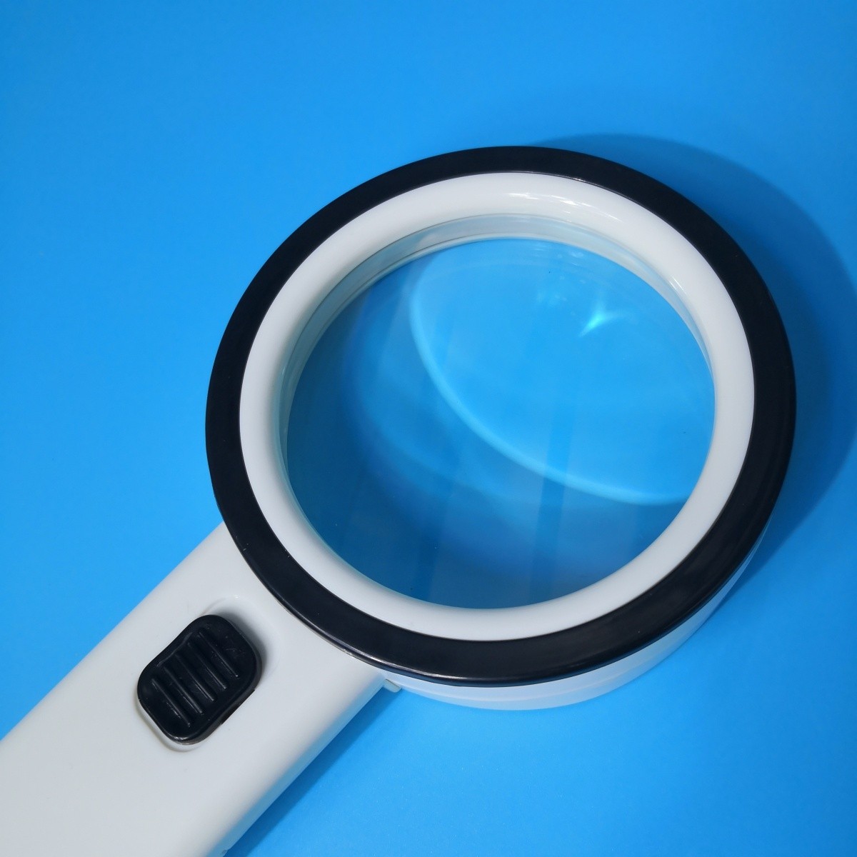 30X Jumbo Handheld Magnifying Glass w/ 12 Bright LED Light Magnifier Illuminated