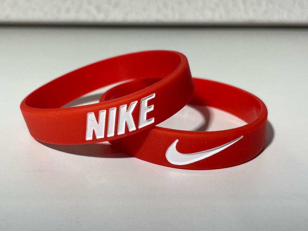 Unisex Adult and Kids Sports Nike Silicone Rubber Stretch Washable Bracelet