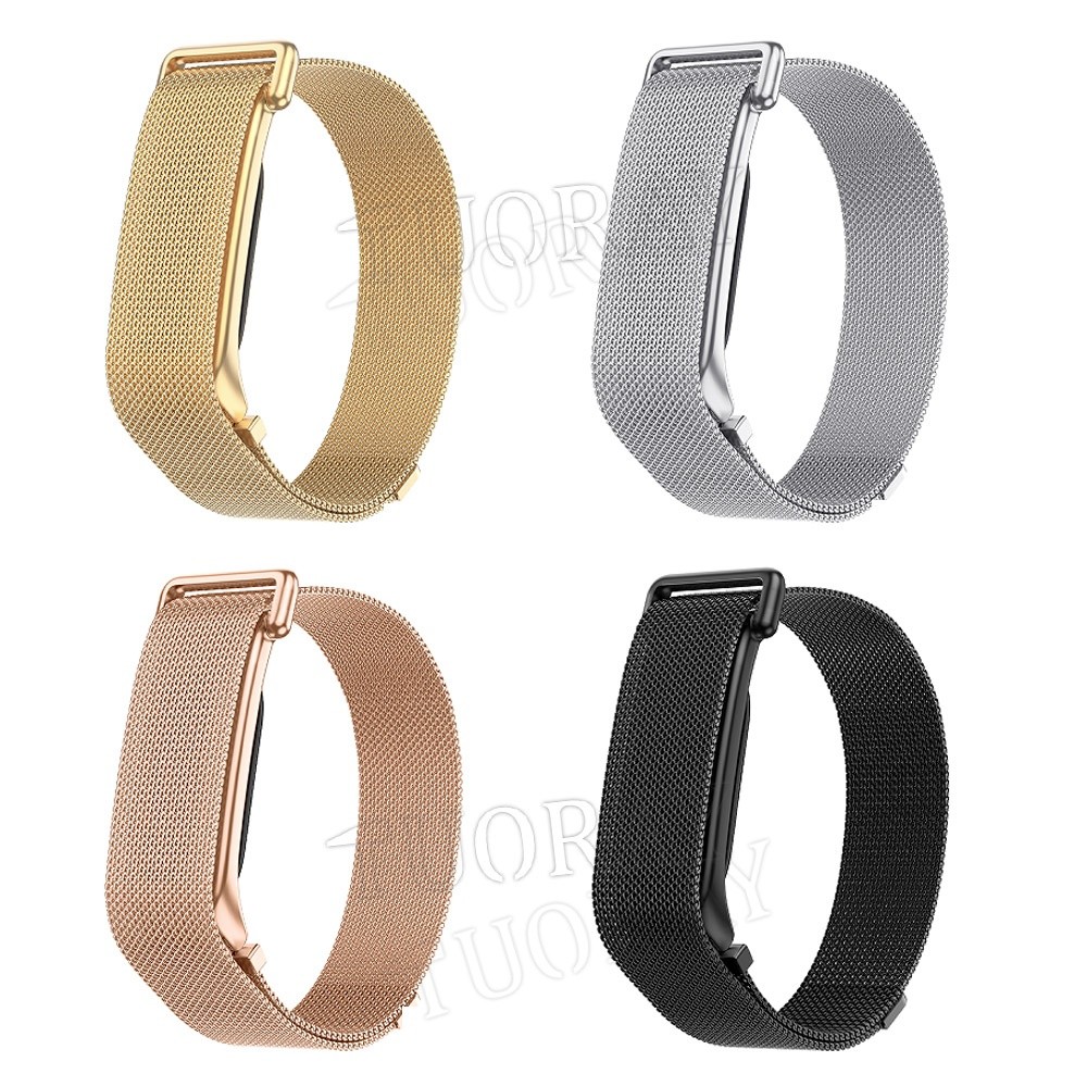 For Google Fitbit Air 2026 Stainless Steel Metal Band Adjustable Wristband Strap