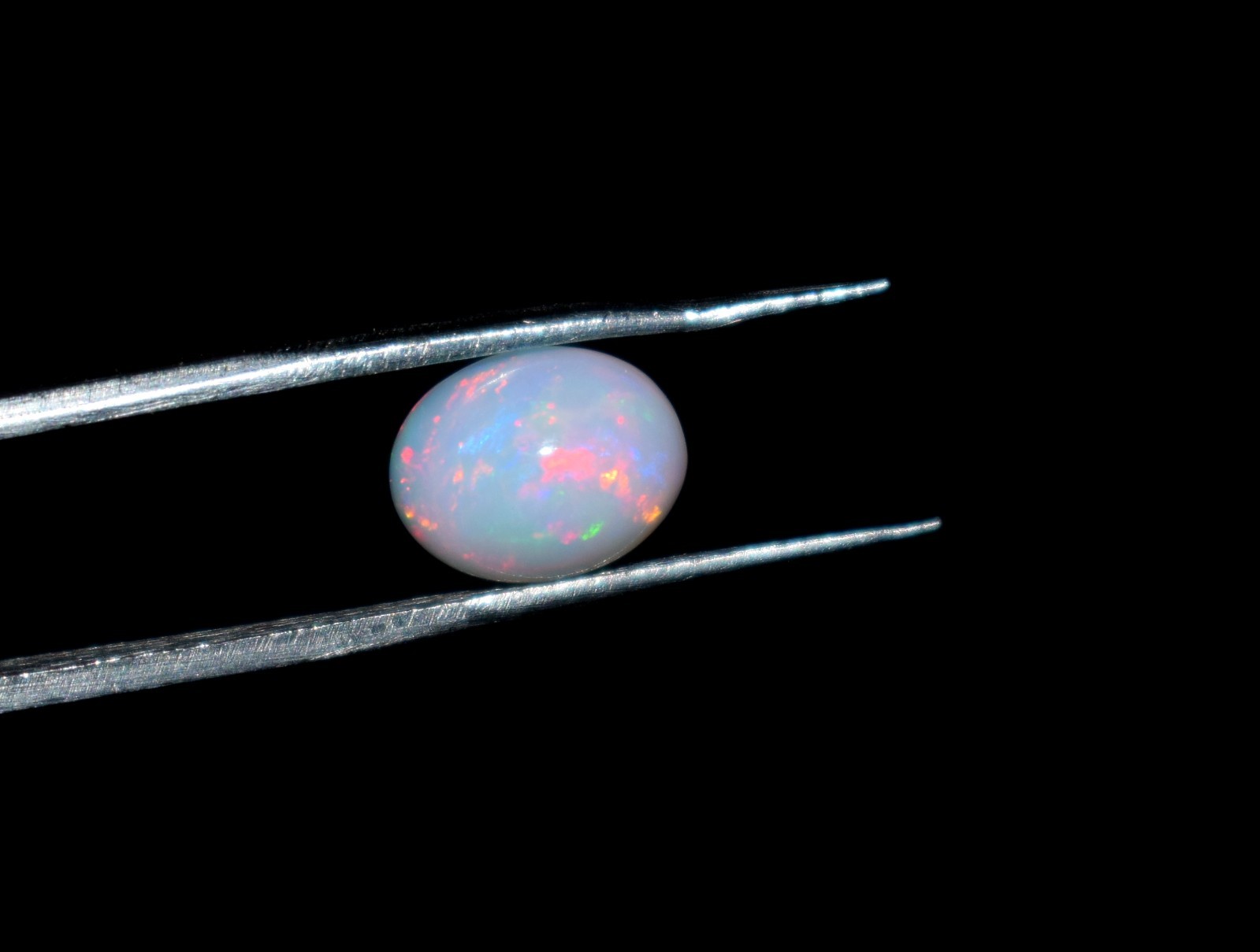 Natural Ethiopian Wello Fire Opal Cabochon Gemstone 7X9mm Loose AAA A04
