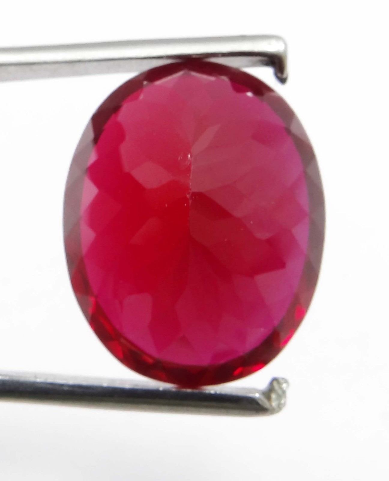 NATURAL 16.9 CTS PIGEON BLOOD RED RUBY oval GEMSTONE CERTIFIED