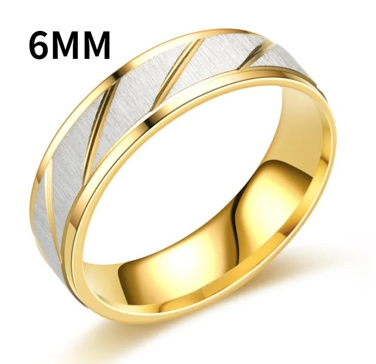 Men Women Rings Modern Stainless Steel Color Engagement Ring Wedding