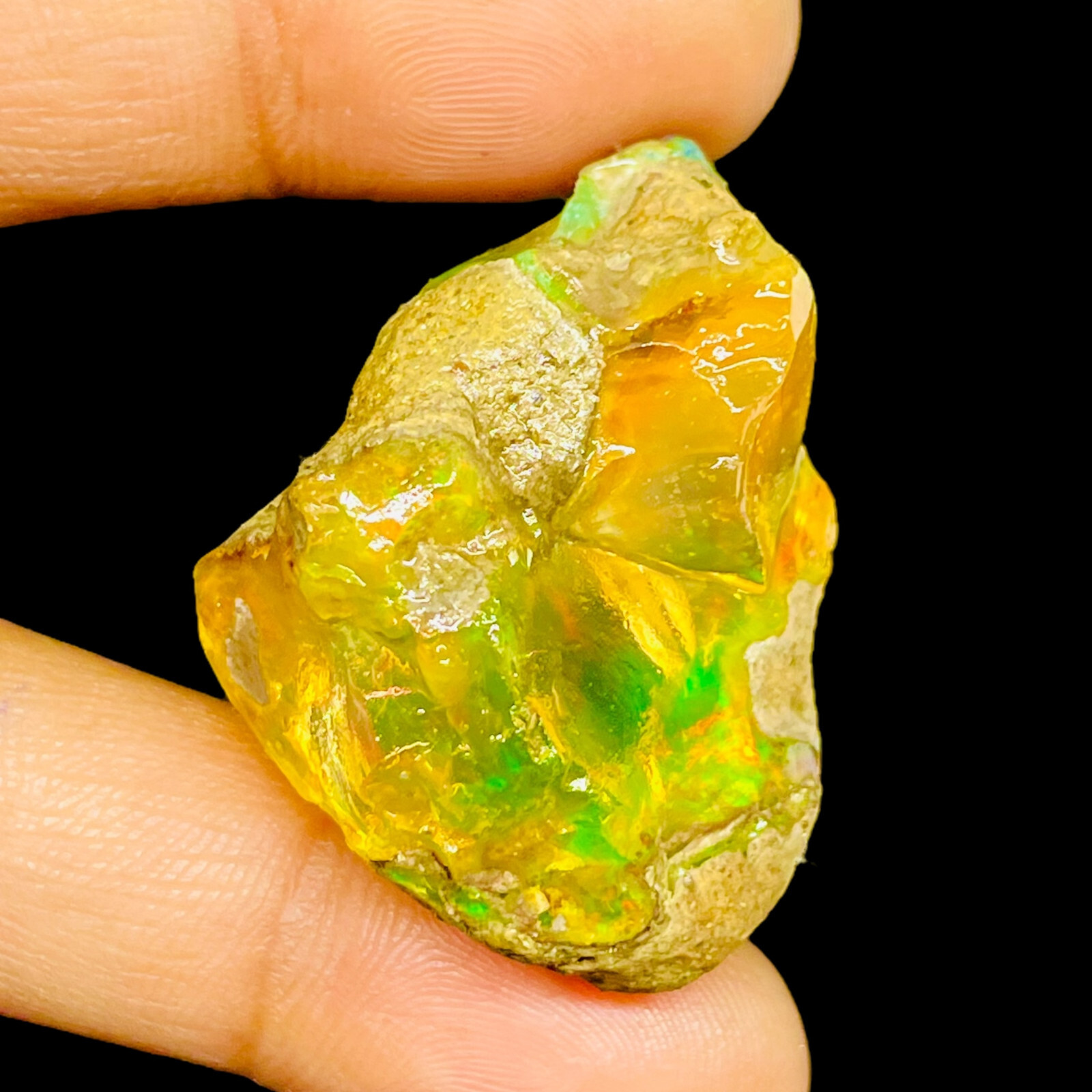 83 Cts Natural Ethiopian Opal Raw Rough 38x26mm Untreated Loose Gemstone