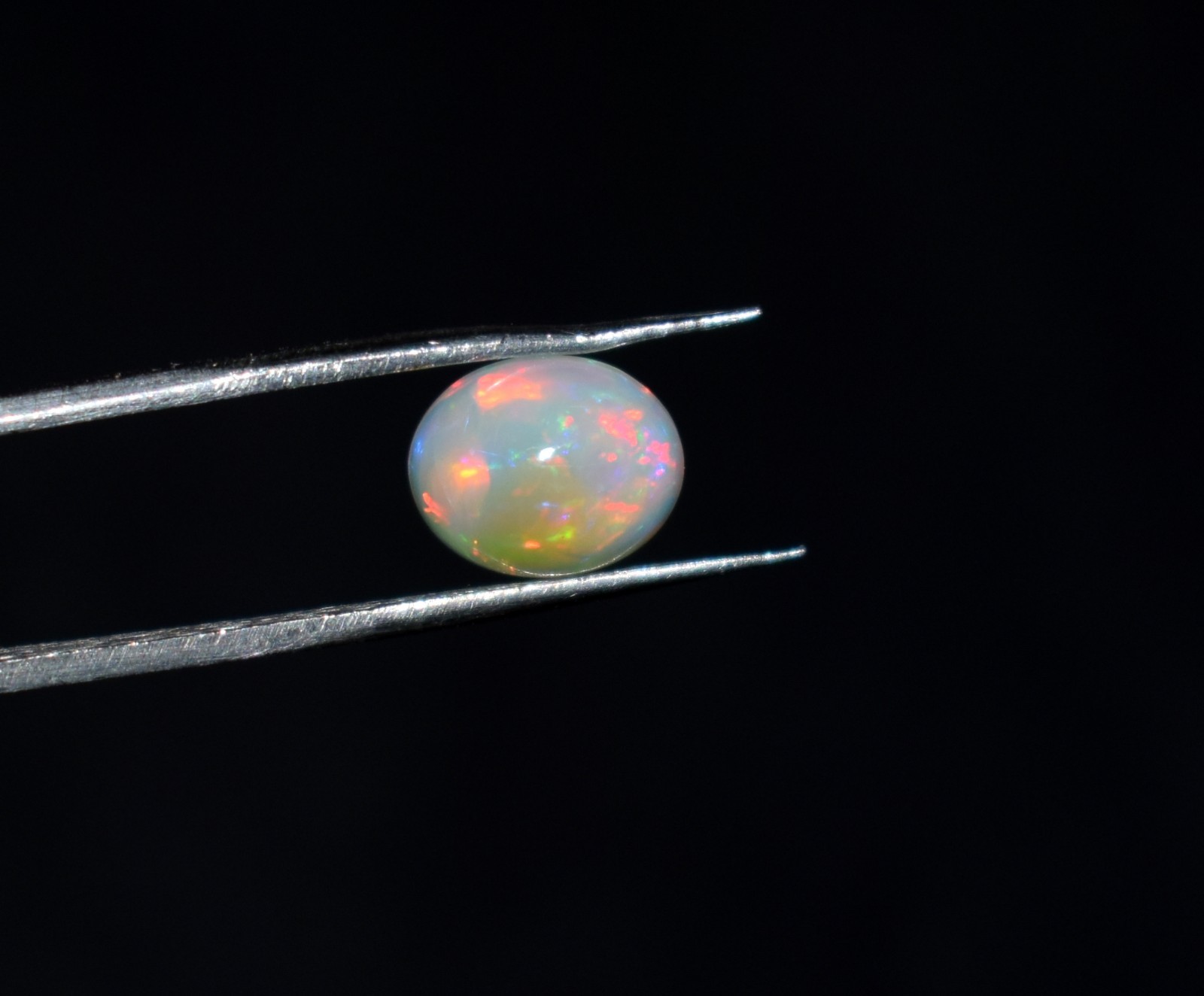 Natural Ethiopian Wello Fire Opal Cabochon Gemstone 7X9mm Loose AAA A08