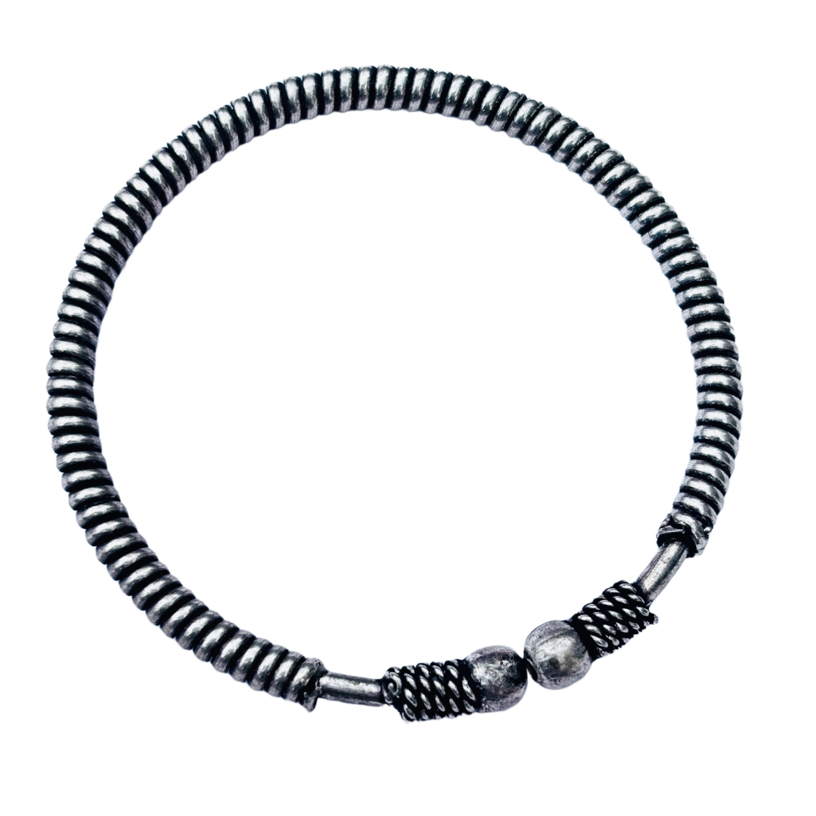 Indian Oxidized Silver Plated Necklace Set With Earring Nose Pin And Bracelets