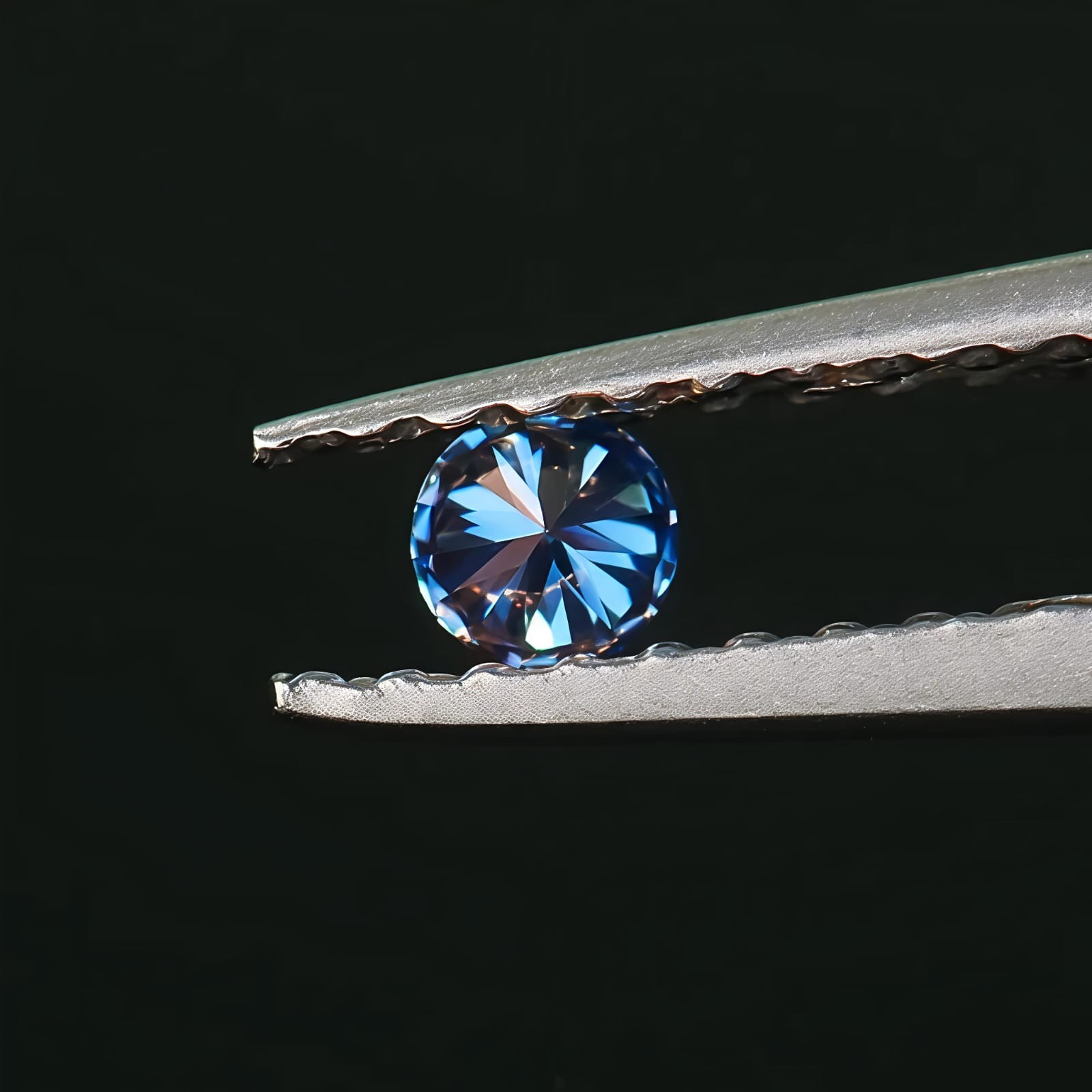 200 Pcs Round Cut Fancy Blue Color VVS1 Diamond Premium Quality gemstone 1mm