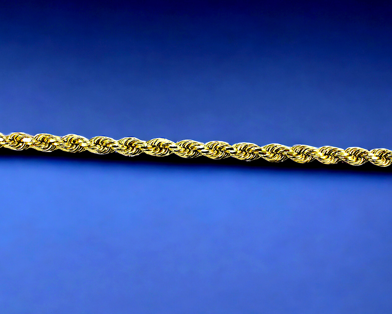 10K Yellow Gold Rope Necklace Bracelet Chain Diamond Cut 2mm-10mm 7″-30″