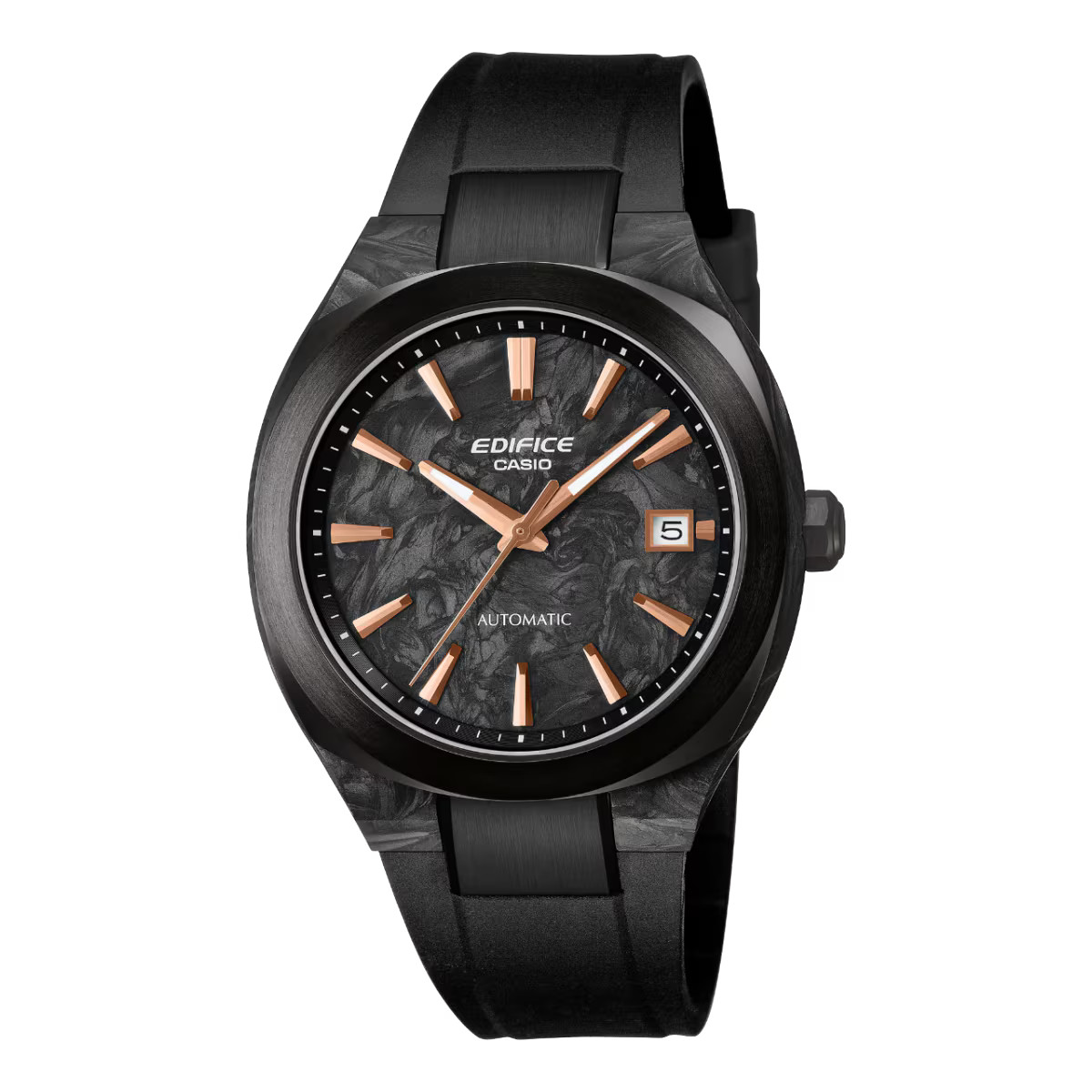 CASIO Edifice EFK-200XPB-1A Automatic Black Forged Carbon Case Resin Sapphire