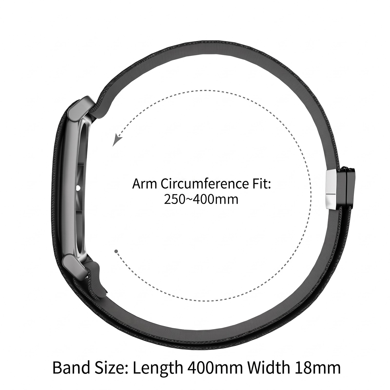 Armband For Google Fitbit Air 2026 Loop Nylon Replacement Strap Magnetic Buckle