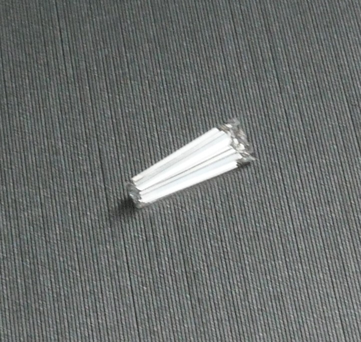 0.14 CT LOOSE NATURAL TAPERED BAGUETTE DIAMOND 6.24 x 2,25 x 1.95 MM
