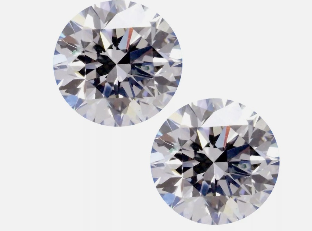 1 x 1 mm Loose CVD Diamond Round D Color Pair IF Clarity Certified
