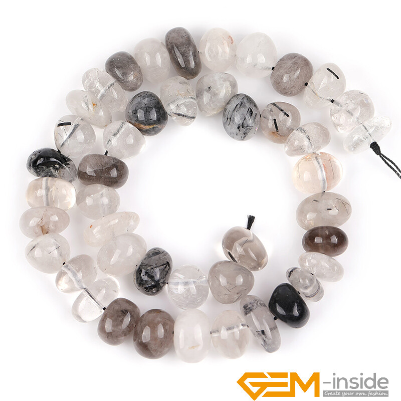Natural Stone 8-10×10-12mm Freeform Nugget Loose Beads For Jewellery Making 15″