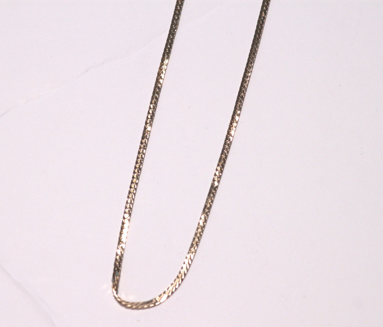 Gold Chain – 9ct Gold Curb Chain Necklace Fine 16 inches 40cm