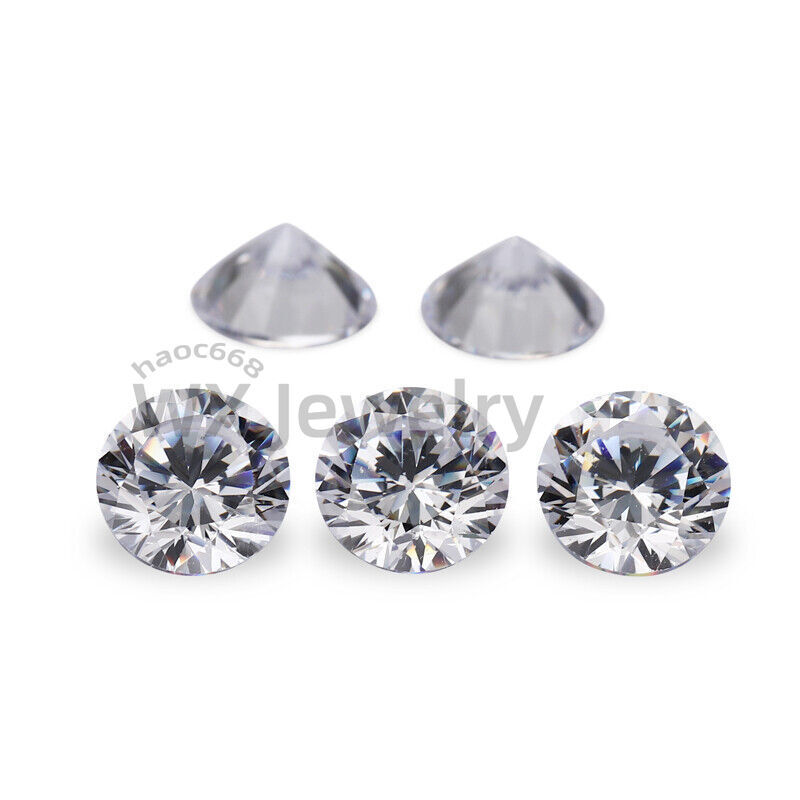 15~100mm Round White Loose CZ Stone Cubic Zirconia AAAAA Gemstone Large size