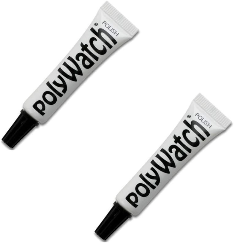 PolyWatch Plastic Watch Crystal Scratch Remover Polish Tool – Pack of 2