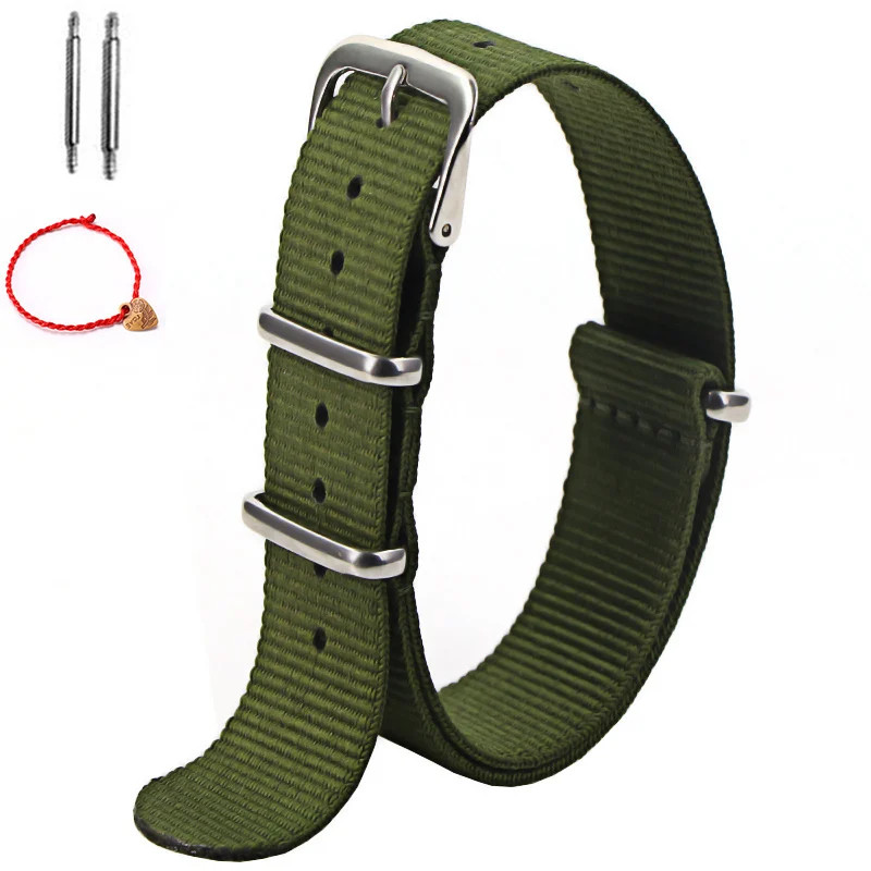 1Pcs Nylon Strap 16Mm 18Mm 20Mm 22Mm Nylon Watch Band Replacement Watch Strap fo