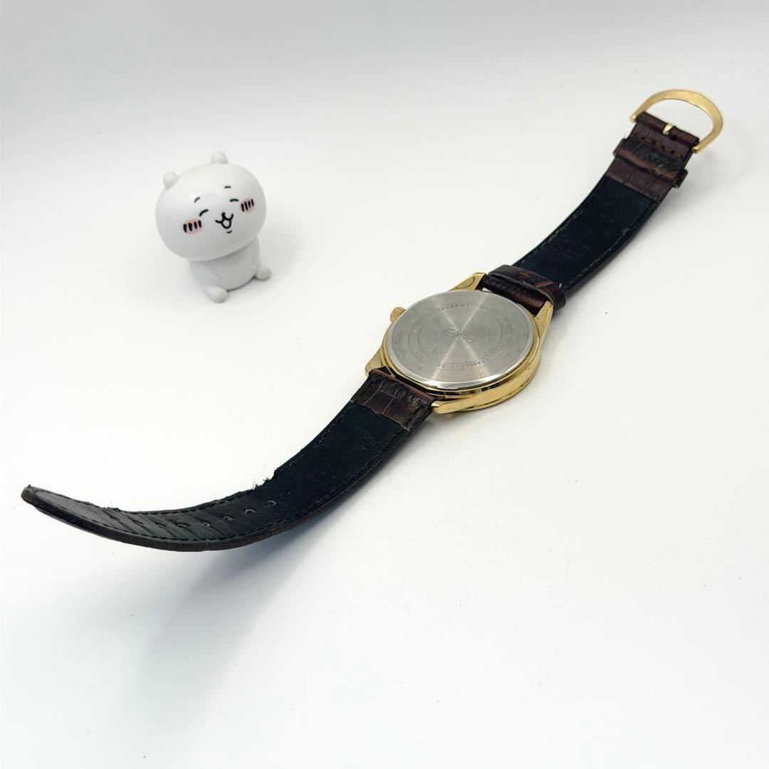 CASIO MTP-V005 Quartz Watch, Gold with White Dial