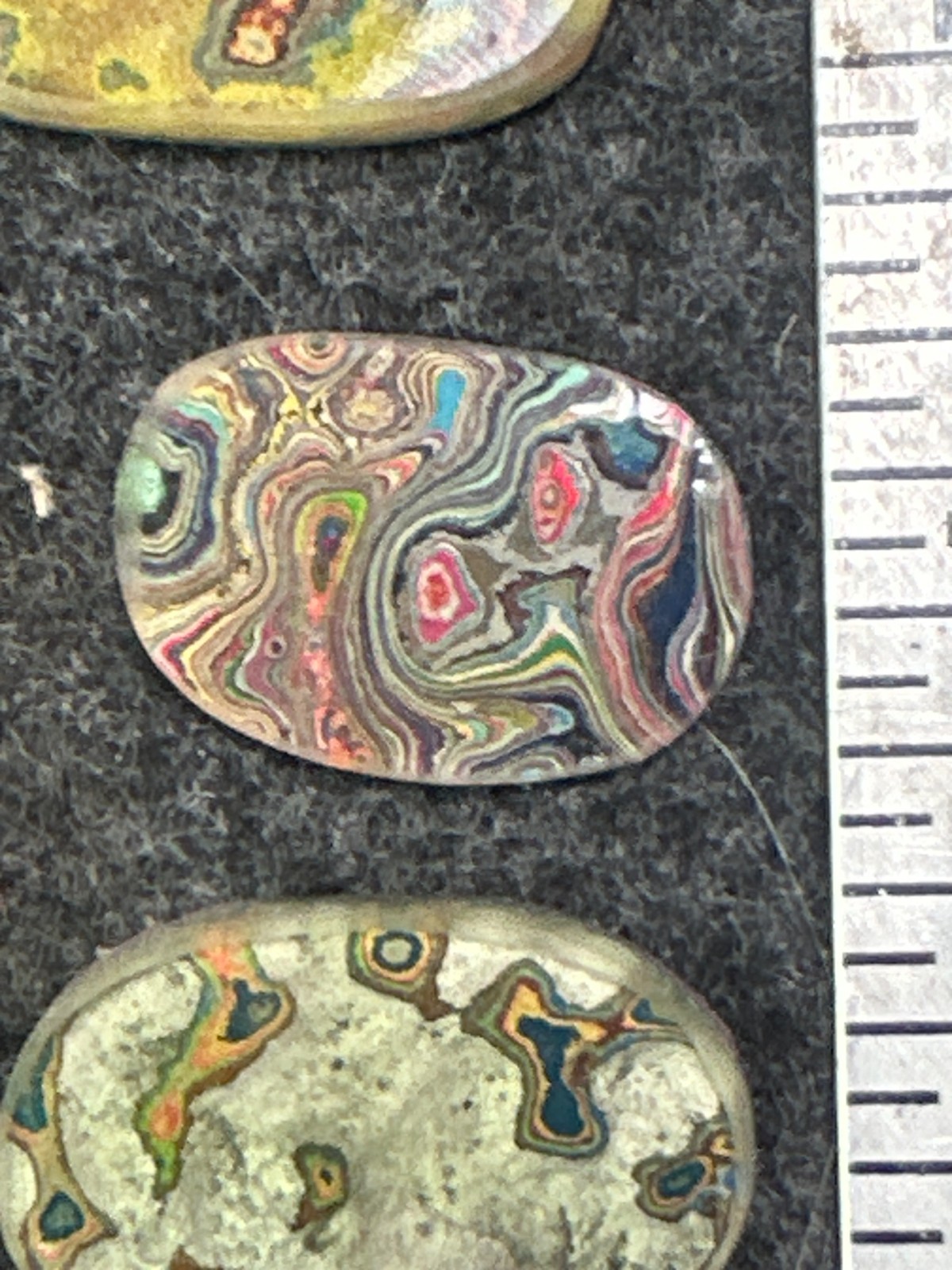 Fordite / Cadillac Ranch Cabochons Very Good Quality Colors Lot 5