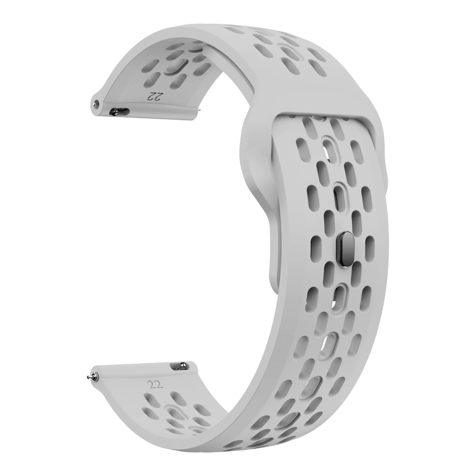 Silicone Sport Watch Strap 18/20/22mm Breathable Wrist Band for Watches