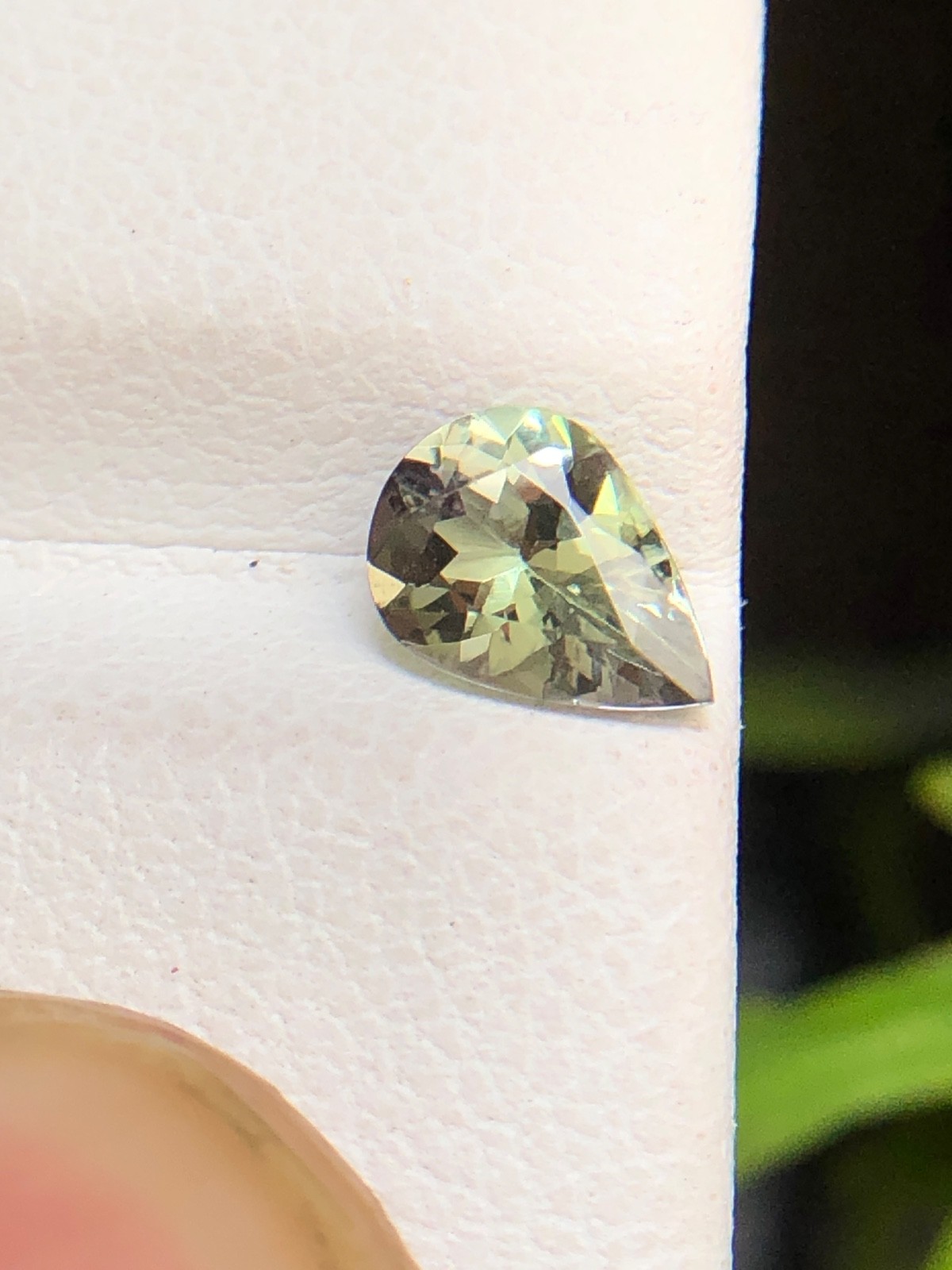 Natural Tanzanite Pear, Golden Purple Color 7×5 MM Faceted Zoisite Gemstone