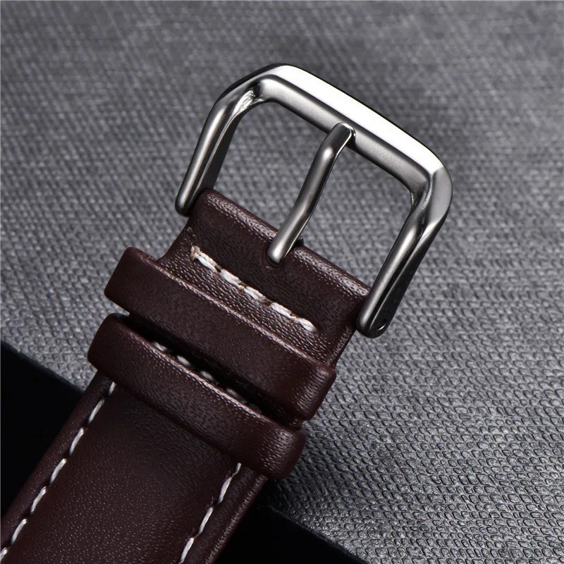 16mm 18mm 20mm 22mm 24mm Genuine Leather Watch Band Strap Bracelet