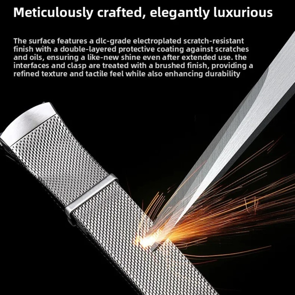 Magnetic No Gaps Milanese Bracelet Metal Band Strap For Huawei Watch 5 46mm 42mm