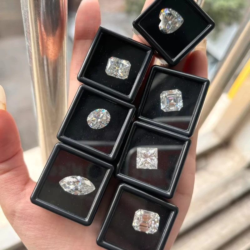 Wholesale 0.3-10ct D Color Excellent Multiple Shapes Cut Loose Moissanite GRA