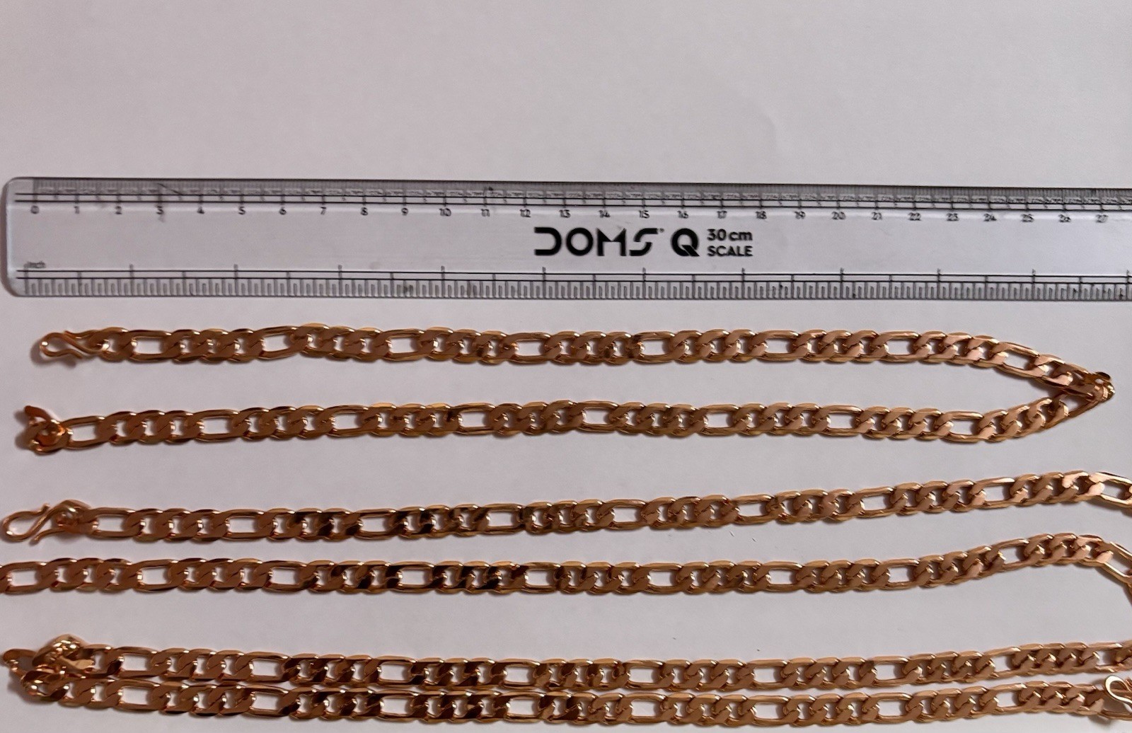 24 inch Pure Copper Flat FIGARO Chain Necklace, Healing Copper Jewelry Spiritual