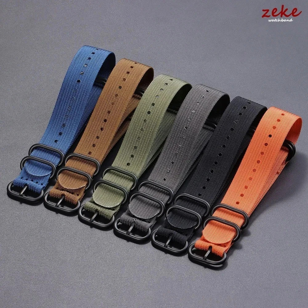 18mm 20mm 22mm 24mm Ballistic Durable Military Nylon Wrist Watch Band Strap