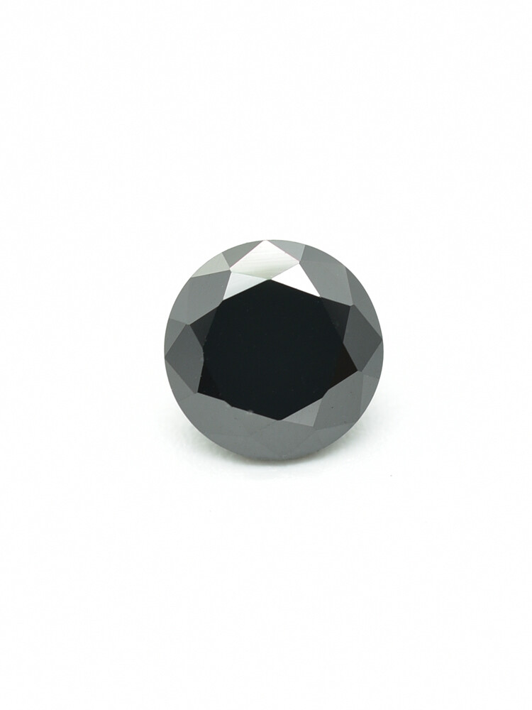 100pcs 0.8mm-2.0mm Round Cut Black Loose Cubic Zirconia Stone for Making Jewelry